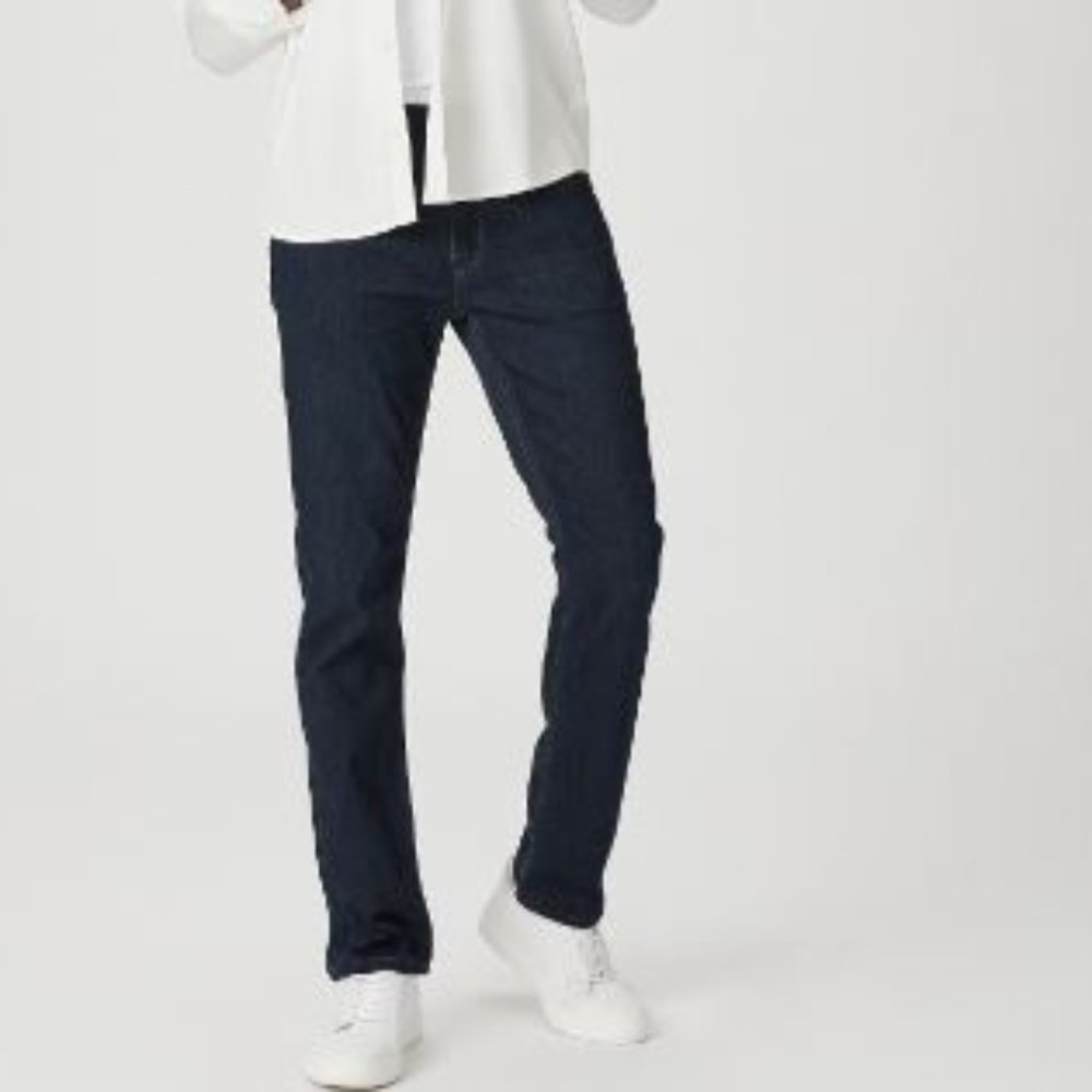 PAIGE Federal Cellar stretch dark denim jeans size 33